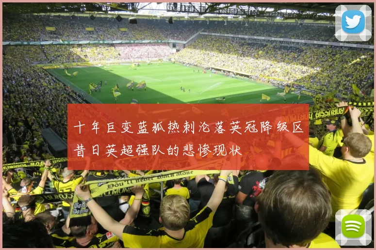 十年巨变蓝狐热刺沦落英冠降级区昔日英超强队的悲惨现状